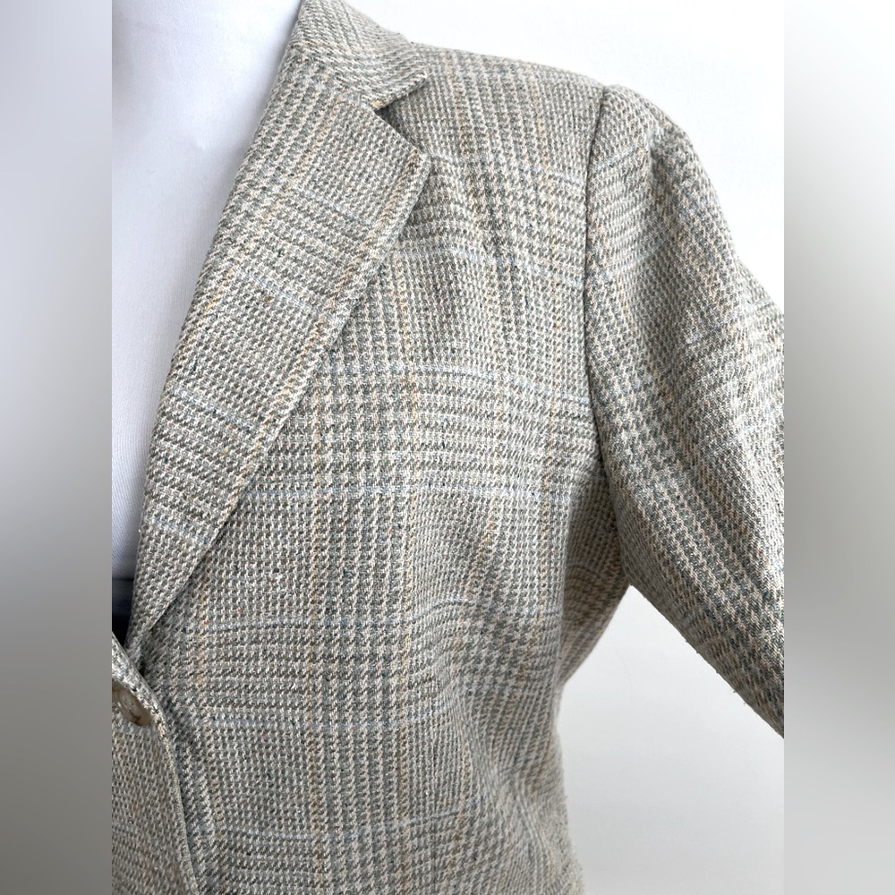 Houndstooth Blazer Vintage Silk Talbots